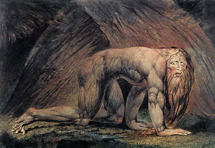 Blake, William Nebuchadnezzar Germany oil painting art